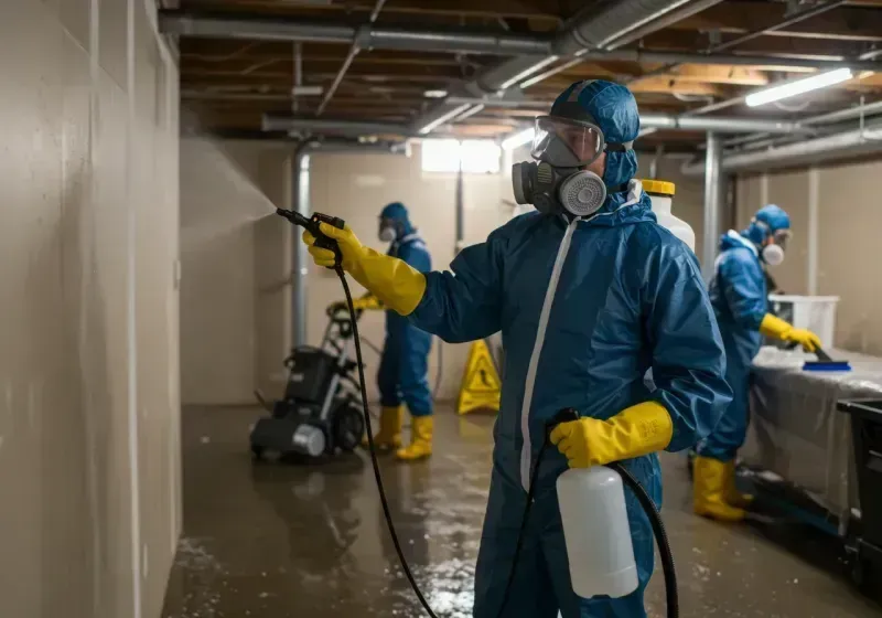 Basement Sanitization and Antimicrobial Treatment process in Park Slope, NY